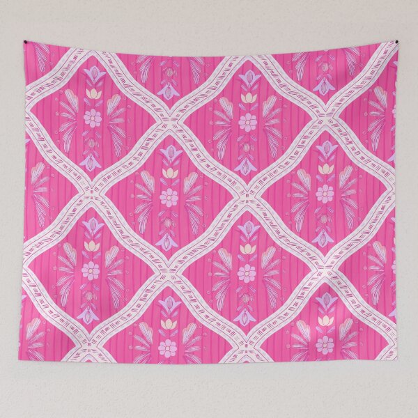 Item preview, Ornamental Boho Tile Pattern in Coral and Pink designed and sold by VirtuallyCreativ .