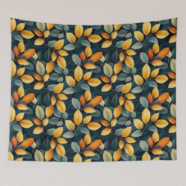 Item preview, Minimalist Autumn Leaves Seamless Botanical Pattern designed and sold by NTGUILTY.