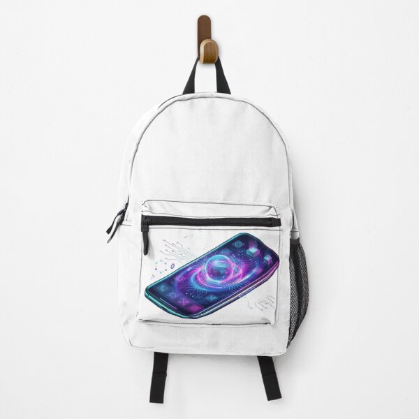 Item preview, Futuristic Smartphone Hologram Data Tech Art designed and sold by caffeinepixels.