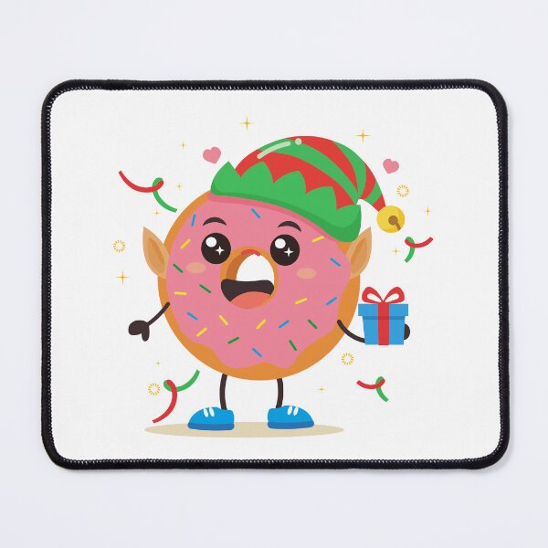 Item preview, Christmas Elf Donut with Gift  designed and sold by BetweenForms.