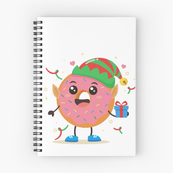 Item preview, Christmas Elf Donut with Gift  designed and sold by BetweenForms.