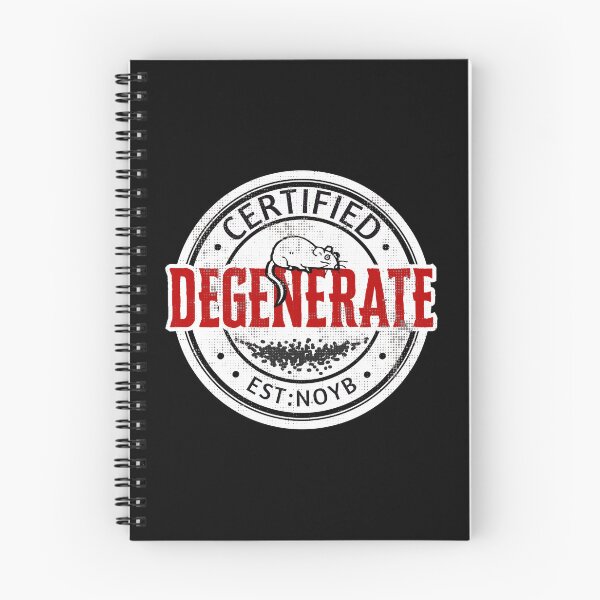 Item preview, Funny Certified Degenerate Badge designed and sold by TackyTime.
