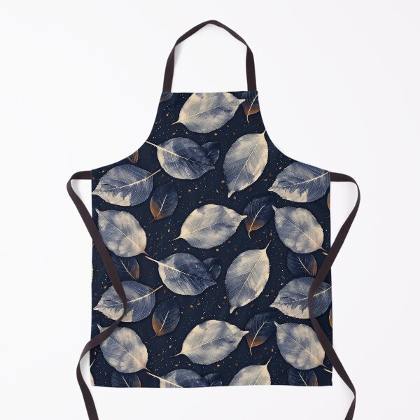 Item preview, Winter Leaves Celestial Seamless Pattern designed and sold by NTGUILTY.