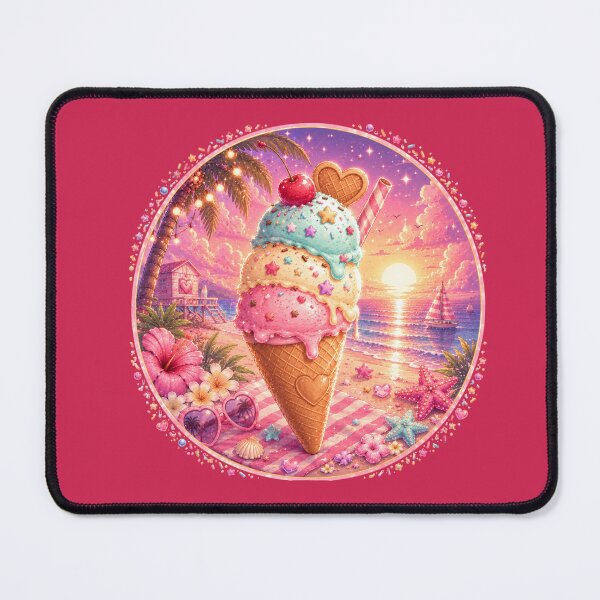 Item preview, Kawaii Ice Cream Beach Sunset designed and sold by ALH Apparel.