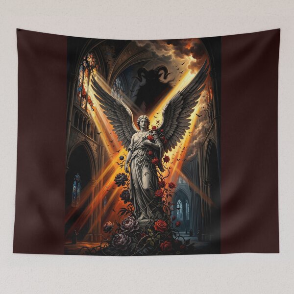 Item preview, Epic Dark Fantasy &amp; Gothic Cathedral Wall Art (3:4) designed and sold by Cyber-ART-Studio.
