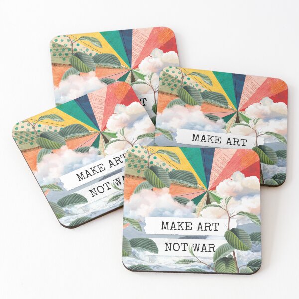 Item preview, Inspirational Collage: "Make Art not War" designed and sold by SouthPrints.