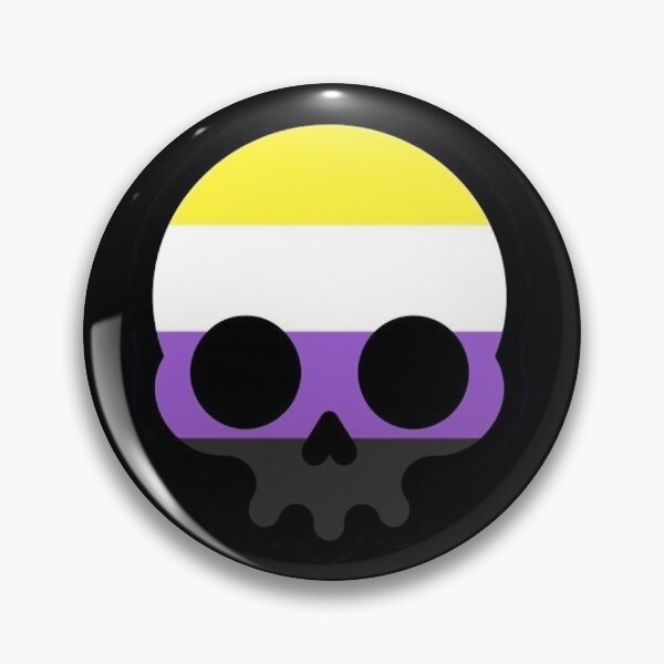 Item preview, NONBINARY SKULL designed and sold by VoltageStone.
