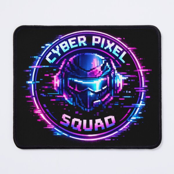 Item preview, Cyber Pixel Squad – Pixel Art Neon Glitch Helmet designed and sold by AstraDrip Studio.