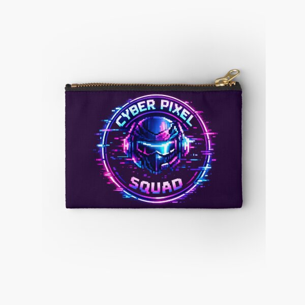 Item preview, Cyber Pixel Squad – Pixel Art Neon Glitch Helmet designed and sold by AstraDrip Studio.