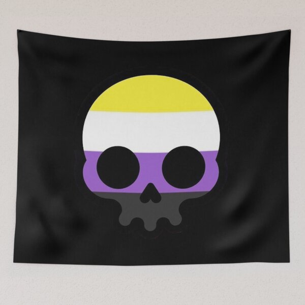 Item preview, NONBINARY SKULL designed and sold by VoltageStone.