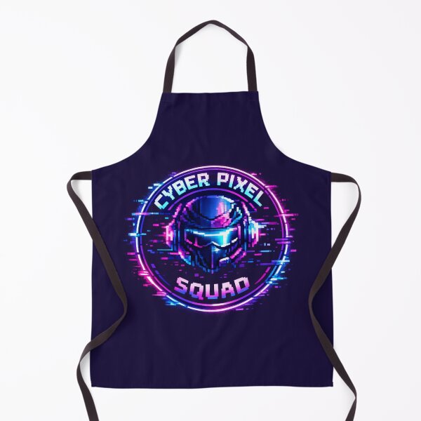Item preview, Cyber Pixel Squad – Pixel Art Neon Glitch Helmet designed and sold by AstraDrip Studio.