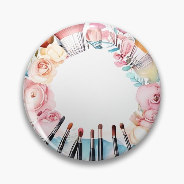Item preview, Beauty Wreath: Makeup Brushes and Cosmetics in Flo designed and sold by Mercella-Inc.