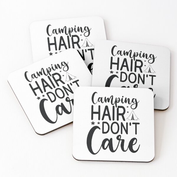 Item preview, Camping Hair Dont Care - Cute Mountain Nature Hiking Outdoor Forest Camper Gift designed and sold by FuzionRaptor.