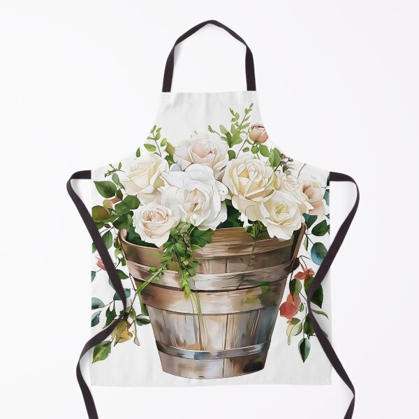 Item preview, Garden Bucket: Wooden Florist Bucket with Fresh Ro designed and sold by Mercella-Inc.
