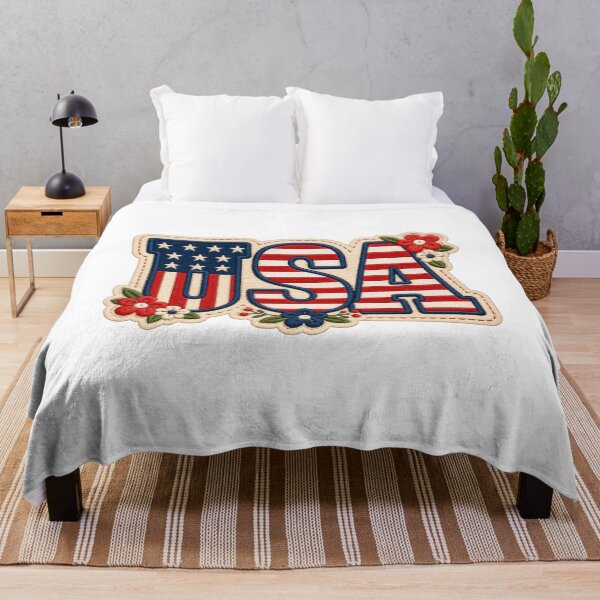 Item preview, usa Floral American Flag Patriotic 4th July gift designed and sold by Amzkao.