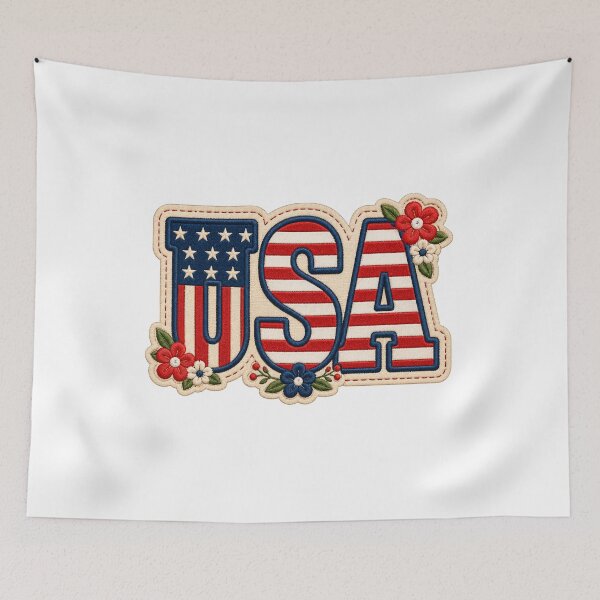 Item preview, usa Floral American Flag Patriotic 4th July gift designed and sold by Amzkao.