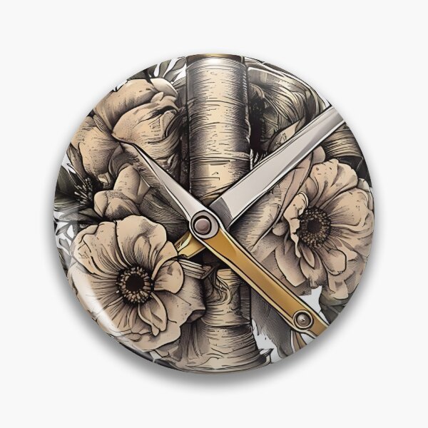 Item preview, Golden Shears: Scissors and Silk Thread in Flower  designed and sold by Mercella-Inc.