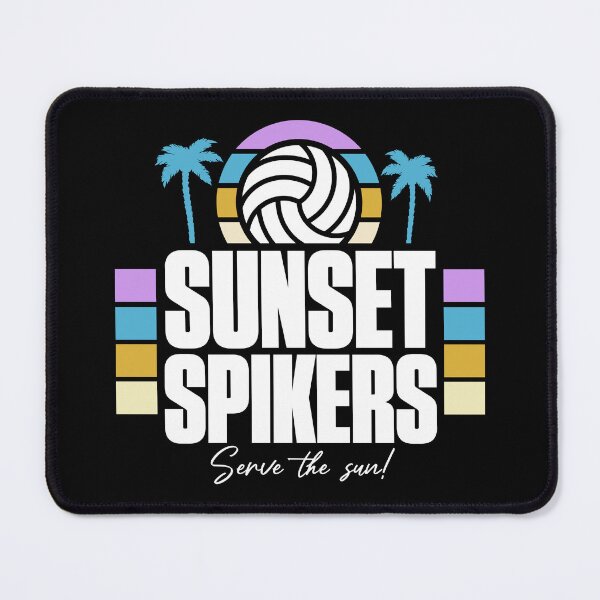 Item preview, Retro Sunset Spikers Beach Volleyball designed and sold by AnAzArt.