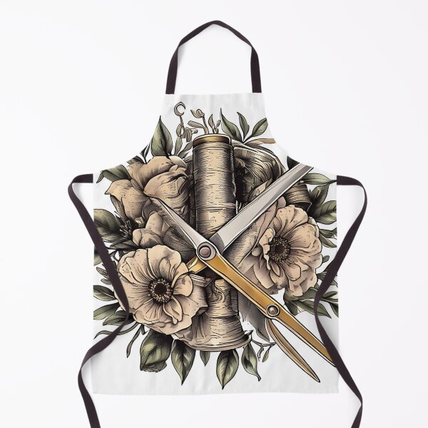 Item preview, Golden Shears: Scissors and Silk Thread in Flower  designed and sold by Mercella-Inc.
