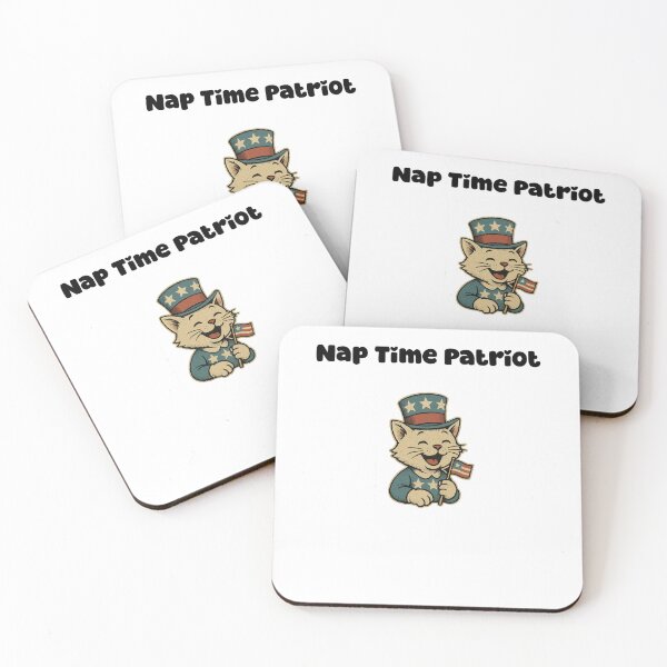 Item preview, Nap Time Patriot Sleepy Cat Independence Design designed and sold by Dreamsartistry.