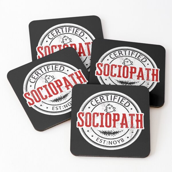 Item preview, Funny Certified Sociopath Badge designed and sold by TackyTime.