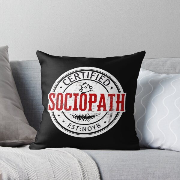Item preview, Funny Certified Sociopath Badge designed and sold by TackyTime.