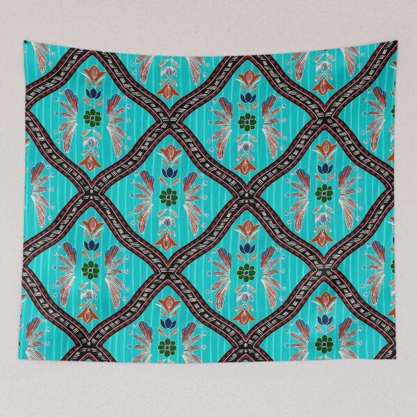 Item preview, Ornamental Boho Tile Pattern in Coral and Pink designed and sold by VirtuallyCreativ .