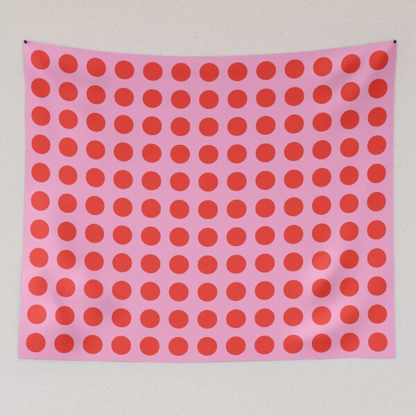 Item preview, Retro Pink with Red Polka Dot Pattern designed and sold by tonymagnerart.