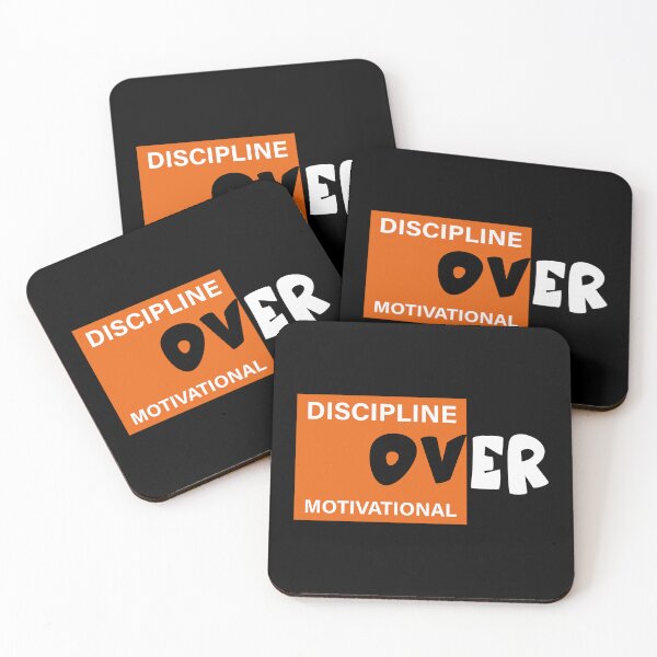 Item preview, Discipline Over Motivation Modern Text Design for Fitness Gym T-Shirt Prints and Wall Art designed and sold by AtonuHaque.