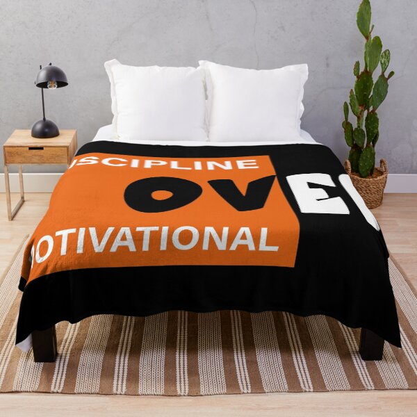 Item preview, Discipline Over Motivation Modern Text Design for Fitness Gym T-Shirt Prints and Wall Art designed and sold by AtonuHaque.
