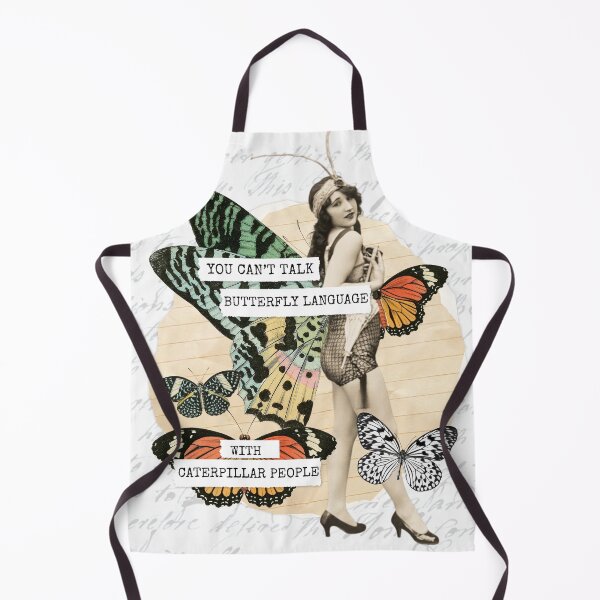 Item preview, Inspirational Collage: "You can't talk butterfly language with caterpillar people" designed and sold by SouthPrints.