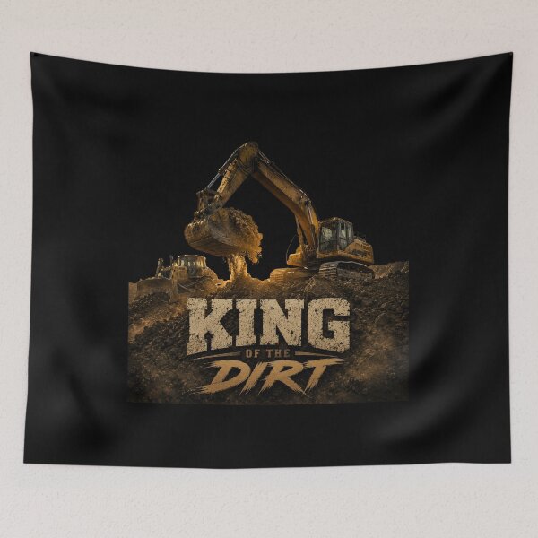 Item preview, King Of The Dirt Excavator Operator Construction Equipment Design designed and sold by kakmi-art.