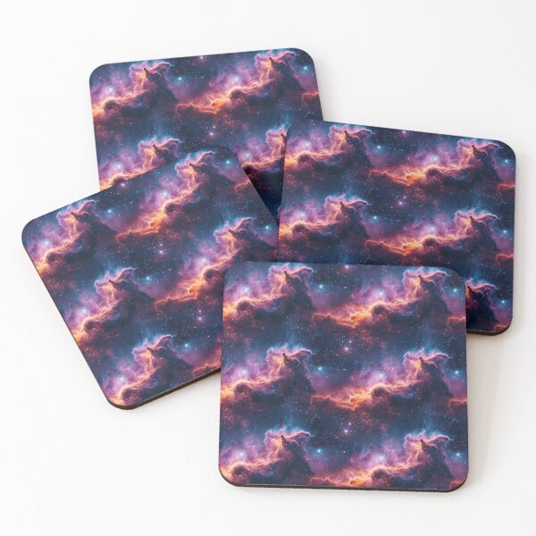 Item preview, Vibrant Cosmic Nebula and Starry Galaxy Seamless Pattern designed and sold by NTGUILTY.