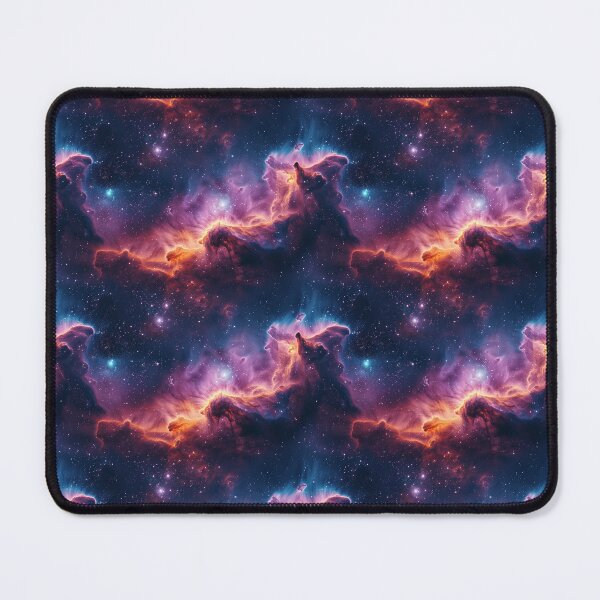 Item preview, Vibrant Cosmic Nebula and Starry Galaxy Seamless Pattern designed and sold by NTGUILTY.
