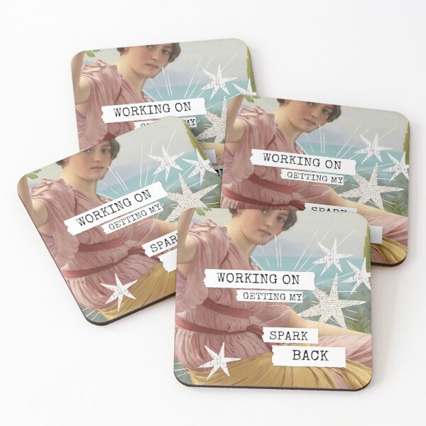 Item preview, Inspirational Collage: "Working on getting my spark back" designed and sold by SouthPrints.
