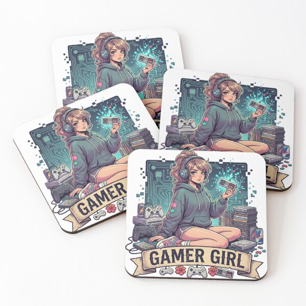 Item preview, Gamer Girl Retro Video Games Vintage Anime designed and sold by JonelleTshirts.