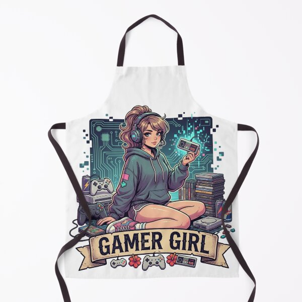 Item preview, Gamer Girl Retro Video Games Vintage Anime designed and sold by JonelleTshirts.