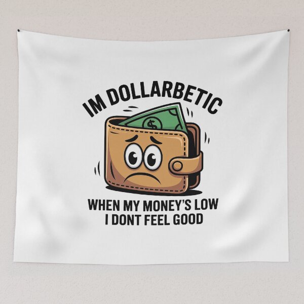 Item preview, Funny Dollarbetic Money Quote Financial Humor Art designed and sold by elderberry.