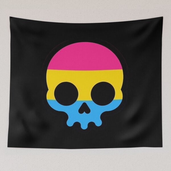 Item preview, PANSEXUAL SKULL designed and sold by VoltageStone.