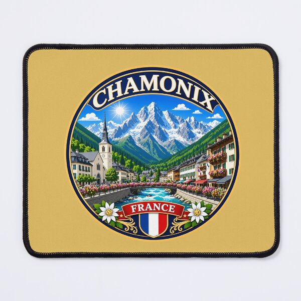 Item preview, Chamonix, France - Mont Blanc Alpine Village designed and sold by Myra365Art.