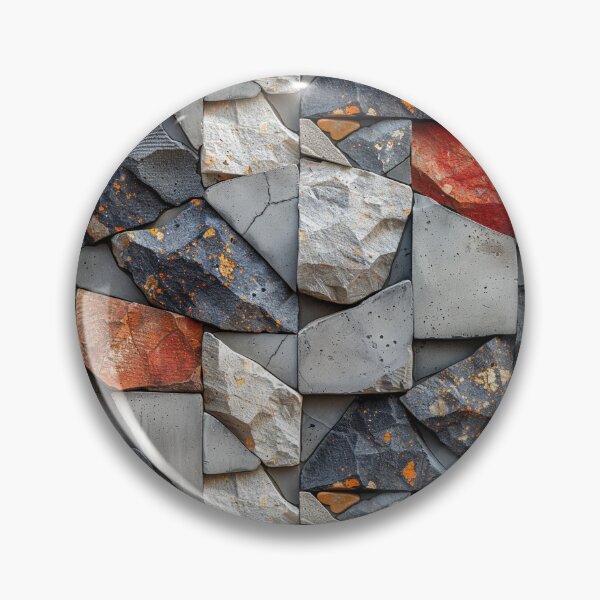 Item preview, Rustic Broken Stone and Concrete Mosaic Seamless Pattern designed and sold by NTGUILTY.