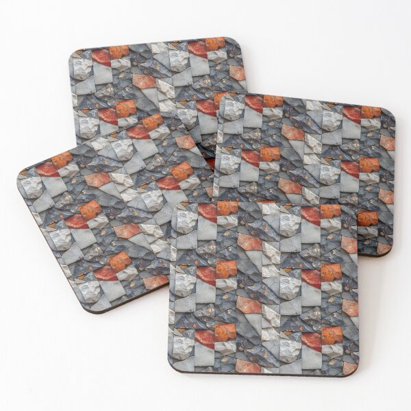Item preview, Rustic Broken Stone and Concrete Mosaic Seamless Pattern designed and sold by NTGUILTY.