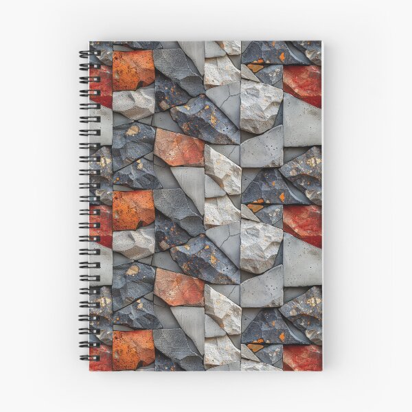 Item preview, Rustic Broken Stone and Concrete Mosaic Seamless Pattern designed and sold by NTGUILTY.