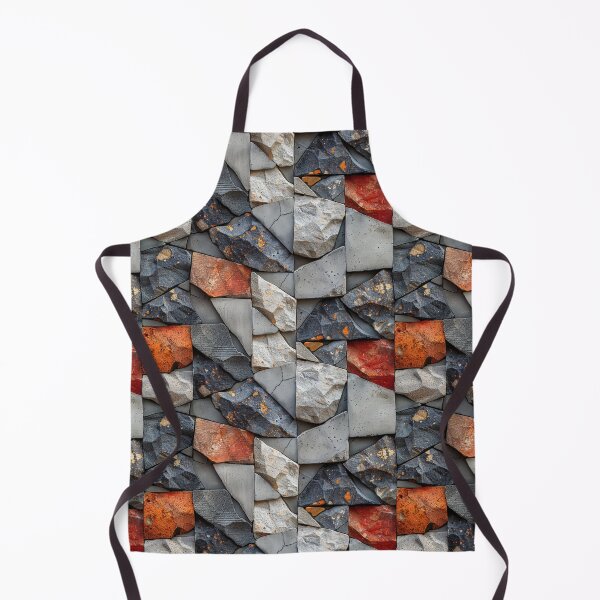 Item preview, Rustic Broken Stone and Concrete Mosaic Seamless Pattern designed and sold by NTGUILTY.