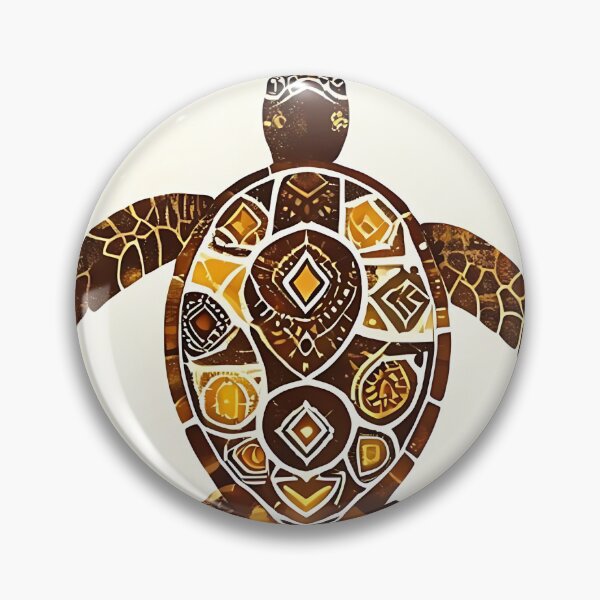 Item preview, Tribal Turtle: Afrocentric Mudcloth Patterned Turt designed and sold by Mercella-Inc.