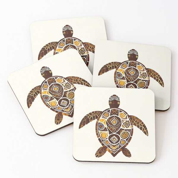 Item preview, Tribal Turtle: Afrocentric Mudcloth Patterned Turt designed and sold by Mercella-Inc.