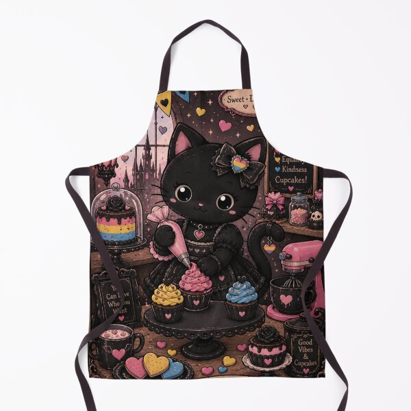 Item preview, Sweet in Every Flavor – Bread Pride Gothic Cat Bakery designed and sold by GOLDENLIONPERU.