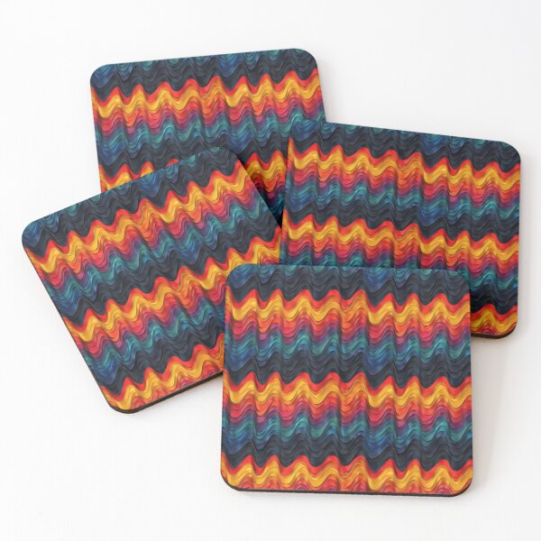 Item preview, Retro Wavy Optical Illusion Geometric Pattern designed and sold by NTGUILTY.