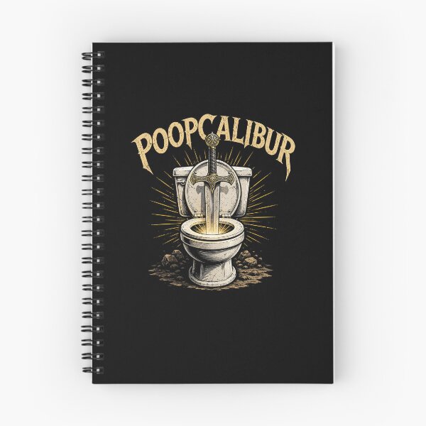 Item preview, Funny Poopcalibur Poop knife Toilet Sword Medieval Bathroom Humor Art designed and sold by elderberry.