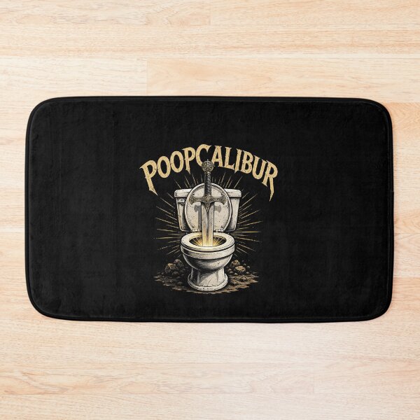 Item preview, Funny Poopcalibur Poop knife Toilet Sword Medieval Bathroom Humor Art designed and sold by elderberry.